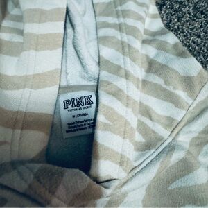 PINK Zebra print hoodie and sweatpants